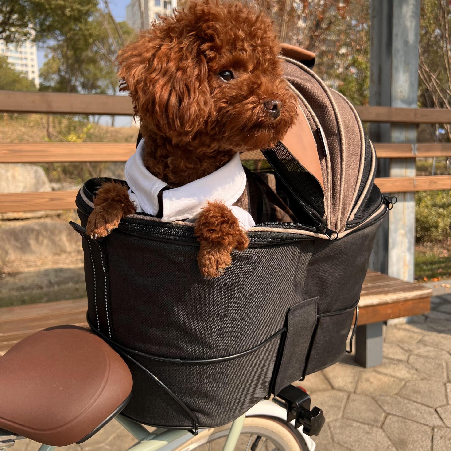 The Ultimate Foldable Canvas Pet Rear Seat Carrier Bag