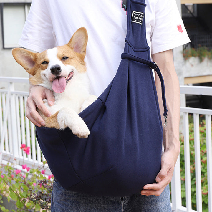 Comfortable Cotton Pet Carrier Sling Bag For Travel