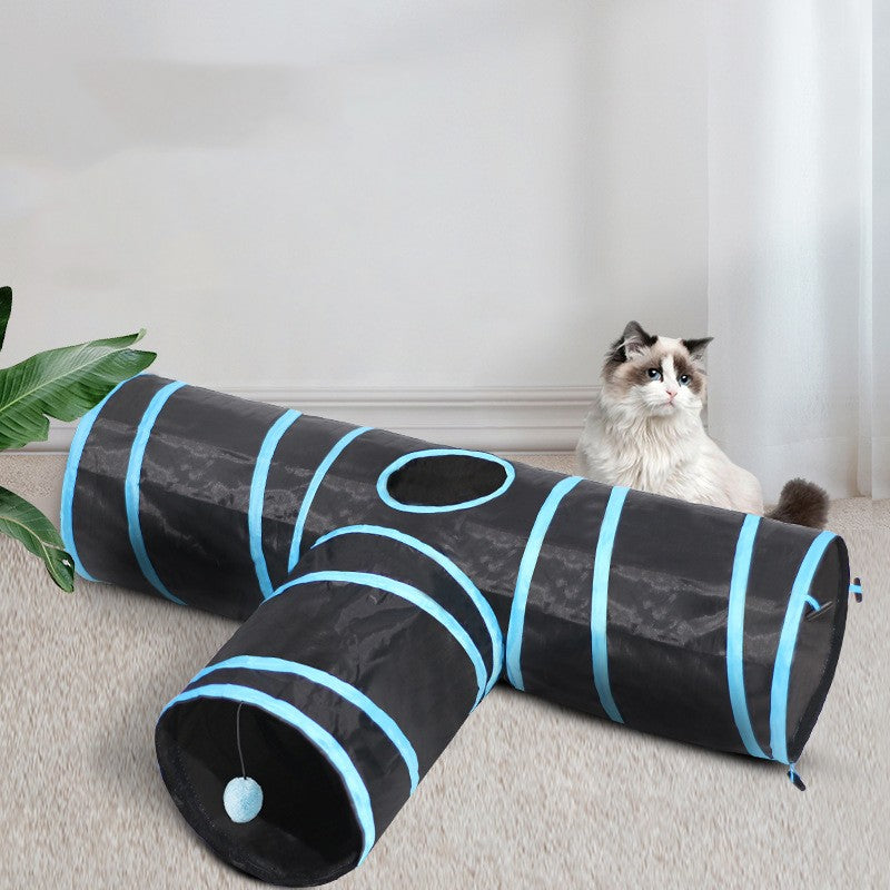 Unleash the Fun with Our Foldable Pet Tunnel Climbing Toy