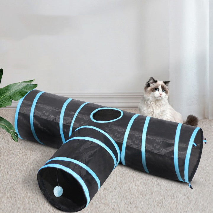 Unleash the Fun with Our Foldable Pet Tunnel Climbing Toy